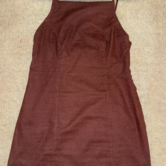 Abercrombie & Fitch Linen Blend Mini Dress - Size M - Picture 11 of 11